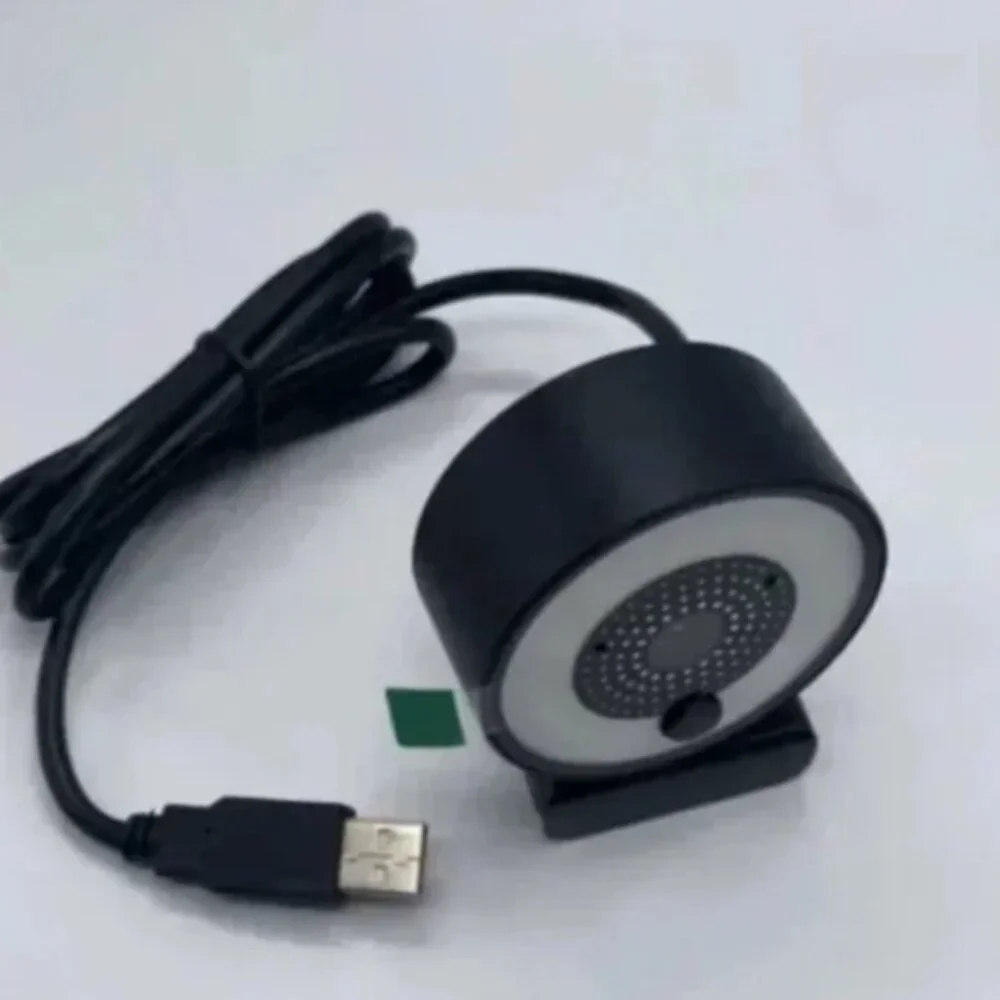NEW 2K Full HD Webcam Ring Light USB Plug & Play Built In Microphone NIB